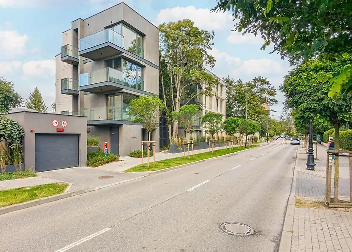 Elegancki W Sopocie Z Parkingiem I Klimatyzacja Blisko Plazy By Renters Apartament